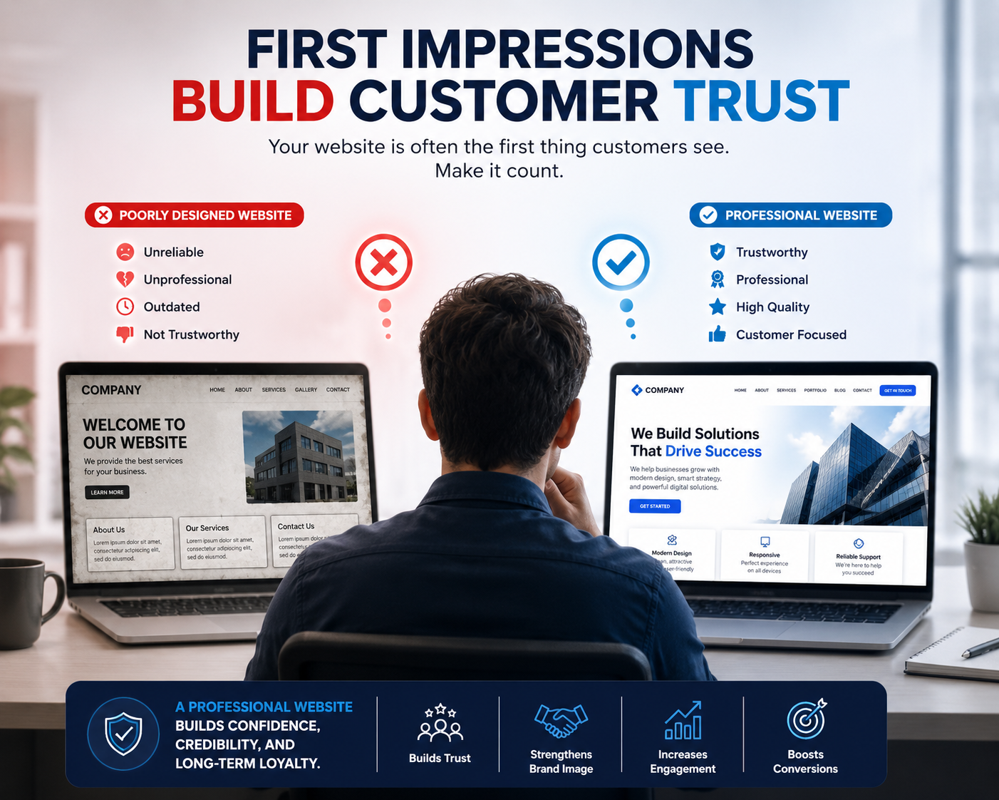 First Impressions build customer trust