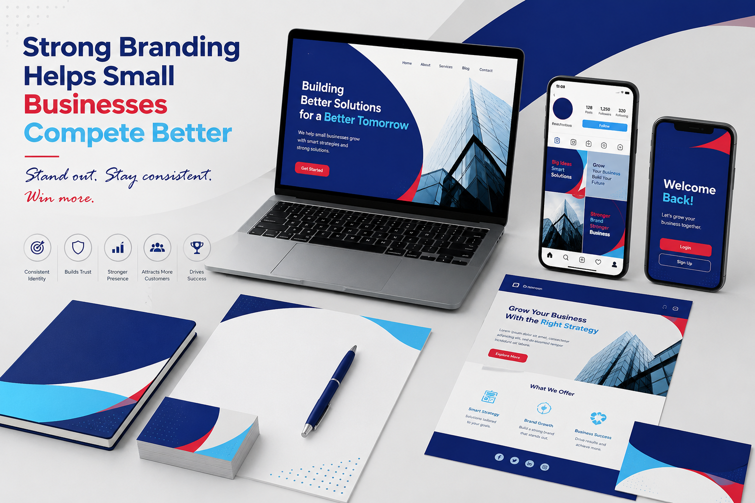 How consistent branding creates a premium business image