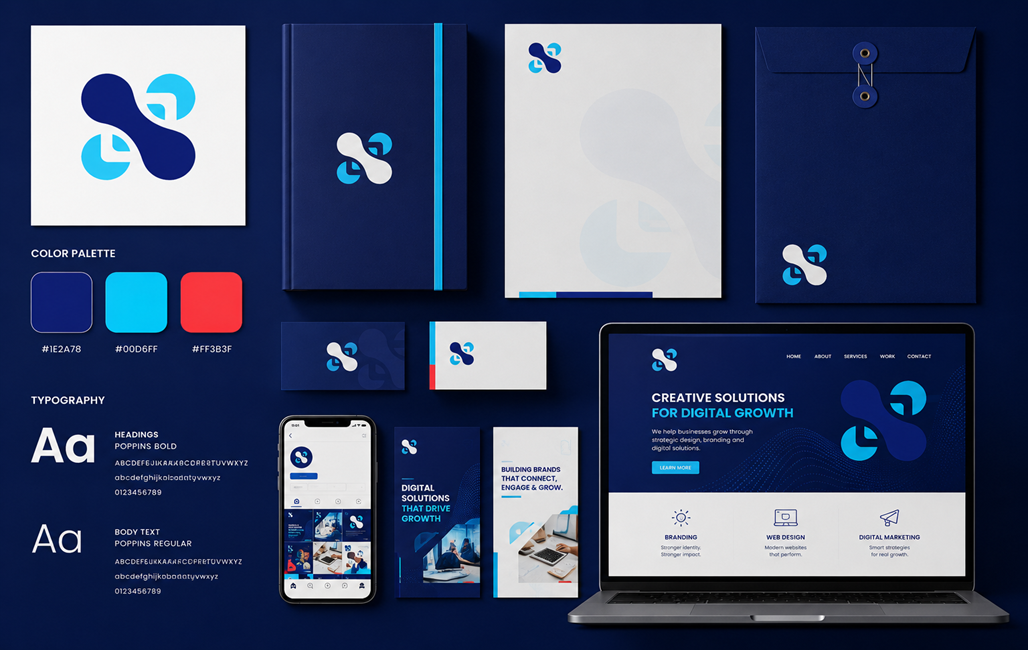 professional branding identity mockup