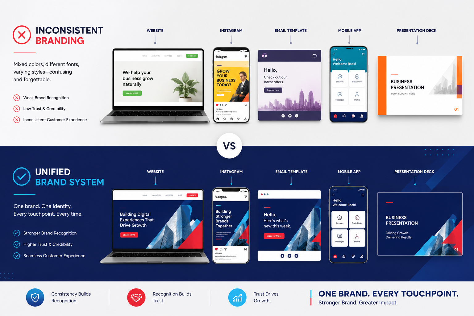 Inconsistent Branding Reduces Brand Recognition