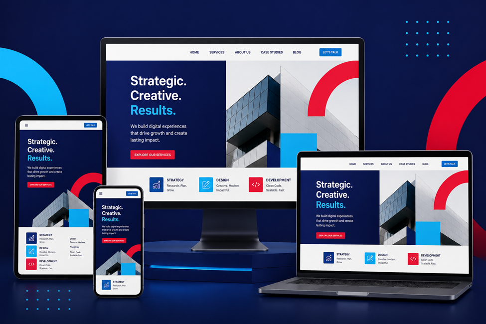 Professional Website Design Creates Strong First Impressions Look More Premium